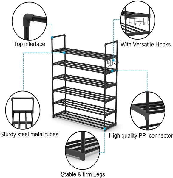 Shoe rack with cover